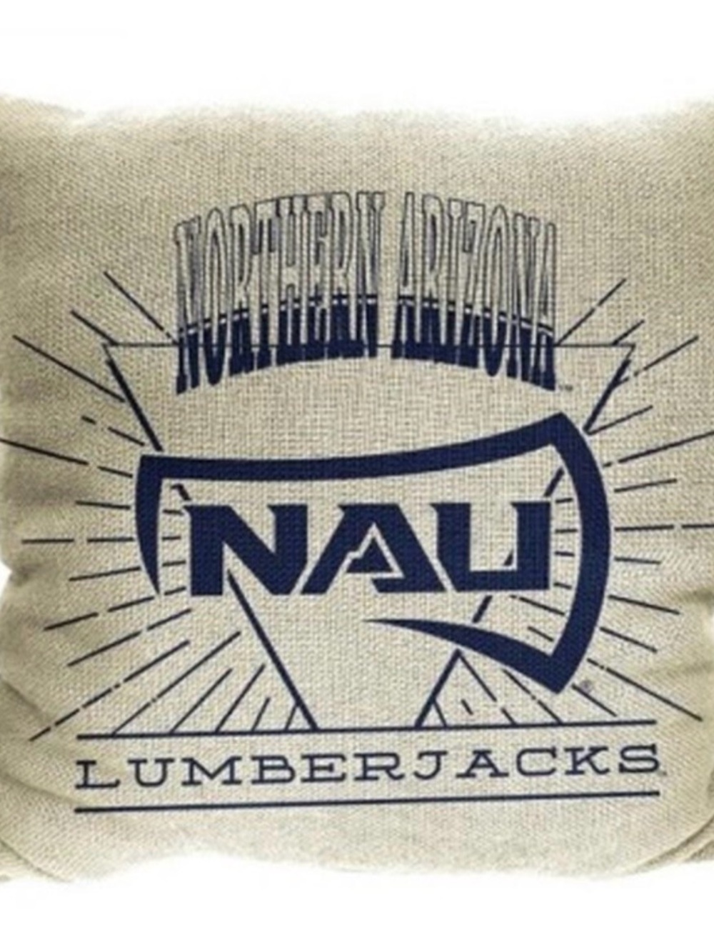 NWT! NCAA NORTHERN ARIZONA LUMBERJACKS Woven Tapestry Pillow 26”x26”